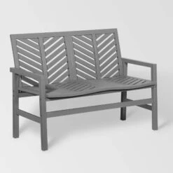 Slatted Chevron Acacia Wood Patio Loveseat – Saracina Home -Saracina Home Sales Store GUEST 4aaa56bf 66a3 4a7a b898 356d6bf47fb1
