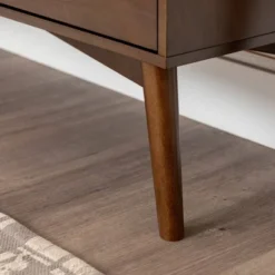 Mid-Century Modern With Closed Storage TV Stand For TVs Up To 58" Walnut - Saracina Home -Saracina Home Sales Store GUEST 4b0d9520 1a28 4a26 9c33 e0fd064371d2