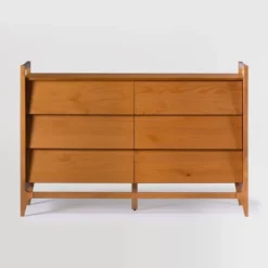Mid-Century Modern Solid Wood Paneled 6 Drawer Dresser - Saracina Home -Saracina Home Sales Store GUEST 4c28a463 5c78 467e 8d4d b4df70cd00b9