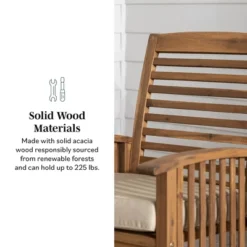 2pk Acacia Wood Patio Chairs With Cushions - Saracina Home -Saracina Home Sales Store GUEST 4d7dfc00 8c10 41d6 abba af6ec69a3130