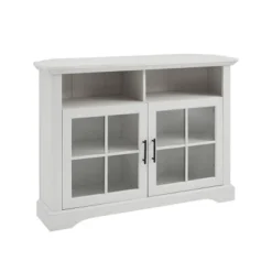 Tasi Traditional Windowpane Corner TV Stand For TVs Up To 50" - Saracina Home -Saracina Home Sales Store GUEST 4dfd367f 9718 4988 90c3 98b26cba0043