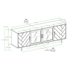 Vik Modern Boho 4 Door Herringbone TV Stand For TVs Up To 80" - Saracina Home 13 Vik Modern Boho 4 Door Herringbone TV Stand For TVs Up To 80" - Saracina Home -Saracina Home Sales Store GUEST 52b388c7 9de8 439f b345 685161ddaa8a