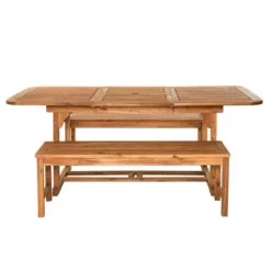 Ravenscroft 3pc Modern Boho Acacia Wood Slat Top Outdoor Dining Set - Saracina Home -Saracina Home Sales Store GUEST 561f36a7 8490 4fbe 953c 3885eda5a8e2