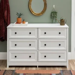 Classic 6 Drawer Groove Dresser White - Saracina Home 13 Classic 6 Drawer Groove Dresser White - Saracina Home -Saracina Home Sales Store GUEST 5691fed4 cd54 4392 b454 4199622939a7