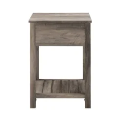 June Rustic Transitional Square Nightstand With Lower Shelf - Saracina Home -Saracina Home Sales Store GUEST 58d46603 9289 4d8b bba2 c2a3030f9be6