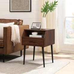 Modern 1 Drawer Angled Side Table - Saracina Home -Saracina Home Sales Store GUEST 5a6f40ef 770b 4008 8269 c7ff0a1a6ca8