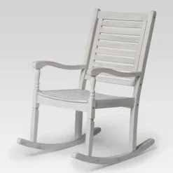 Bamberg Transitional Acacia Wood Outdoor Rocking Chair - Saracina Home -Saracina Home Sales Store GUEST 5a86f5a0 2763 4859 9f98 43217eb6c795