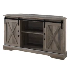 Robinson Rustic Transitional Sliding Barn Door Corner TV Stand For TVs Up To 58" - Saracina Home 29 Robinson Rustic Transitional Sliding Barn Door Corner TV Stand For TVs Up To 58" - Saracina Home -Saracina Home Sales Store GUEST 5e08ff37 9816 4cb1 ab75 e39c8ff7cec1