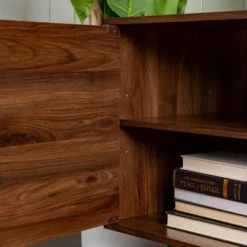 2 Door Mid-Century Modern Wood Storage TV Stand For TVs Up To 80" - Saracina Home -Saracina Home Sales Store GUEST 5faba6fd cf5d 430a ac22 16488fc6a4a7