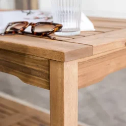 Ravenscroft Modern Boho Acacia Wood Slatted Outdoor Coffee Table With Lower Shelf - Saracina Home 18 Ravenscroft Modern Boho Acacia Wood Slatted Outdoor Coffee Table With Lower Shelf - Saracina Home -Saracina Home Sales Store GUEST 61dcf851 05a7 4737 9f12 394dde200a21