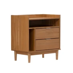 Mid-Century Modern Solid Wood 2 Drawer Nightstand - Saracina Home 39 Mid-Century Modern Solid Wood 2 Drawer Nightstand - Saracina Home -Saracina Home Sales Store GUEST 6347beec 6794 4154 a08e 77242f294925