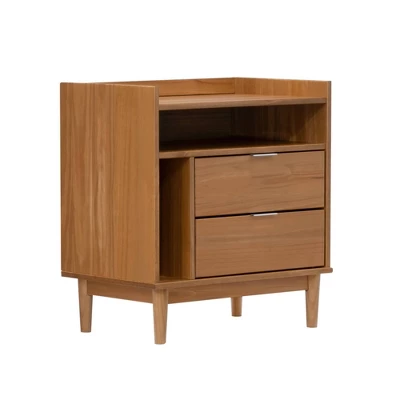 Mid-Century Modern Solid Wood 2 Drawer Nightstand - Saracina Home 20 Mid-Century Modern Solid Wood 2 Drawer Nightstand - Saracina Home - Image 20