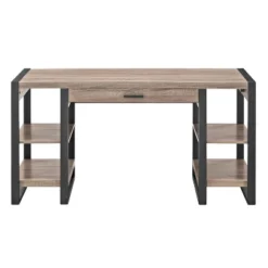 60" Industrial Transitional Tech Desk With USB - Saracina Home -Saracina Home Sales Store GUEST 65e1ac0a c8db 4eee a347 2bc0c9eb7fea