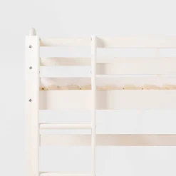 Twin Solid Pine Wood Low Loft Bed White - Saracina Home -Saracina Home Sales Store GUEST 65ec7841 8c03 462e ad9e 307758571403