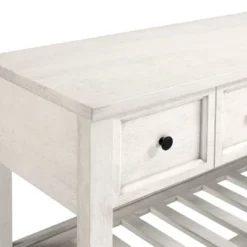 48" Farmhouse Solid Wood 2 Drawer Buffet White - Saracina Home -Saracina Home Sales Store GUEST 66c87ba3 841e 44b3 acb1 ac03e5dec0f1