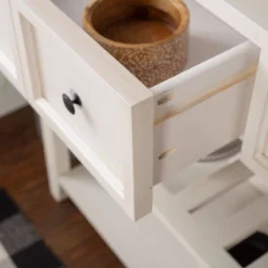 48" Farmhouse Solid Wood 2 Drawer Buffet White - Saracina Home -Saracina Home Sales Store GUEST 674b092e 3435 4204 b7cf 49f755d818b1