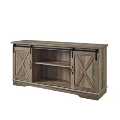 Modern Transitional Sliding Barndoor TV Stand For TVs Up To 65"- Saracina Home -Saracina Home Sales Store GUEST 693360a1 c63d 4f0c b1fe df6988b47d91