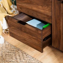 Rockwell Modern Storage TV Stand For TVs Up To 43" Brown - Saracina Home -Saracina Home Sales Store GUEST 69ed2600 0bdb 4b65 aea0 88fe5388620c