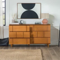 Modern Vertical Accent Solid Wood 6 Drawer Double Dresser - Saracina Home 28 Modern Vertical Accent Solid Wood 6 Drawer Double Dresser - Saracina Home -Saracina Home Sales Store GUEST 6c23bef8 e024 4617 a9f7 dd4f1807e7f0