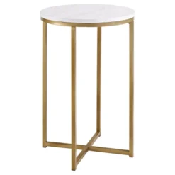 Vivian Glam X Leg Round Side Table - Saracina Home -Saracina Home Sales Store GUEST 6c2722a3 f679 4004 b4fa 078d8f88603a