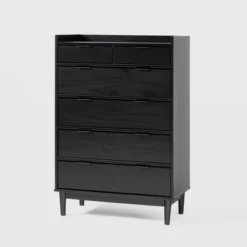 Mid-Century Modern Solid Wood 6 Drawer Vertical Dresser - Saracina Home -Saracina Home Sales Store GUEST 6d2c0779 4091 45d2 b54a 87bae790d2cd