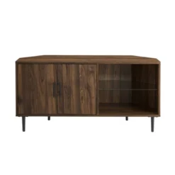 Contemporary Corner TV Stand For TVs Up To 55" Dark Walnut - Saracina Home 25 Contemporary Corner TV Stand For TVs Up To 55" Dark Walnut - Saracina Home -Saracina Home Sales Store GUEST 7166d9c9 2175 4acc 998e a0a2a5ad4d69