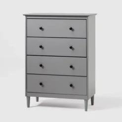 Stiva Classic Mid-Century Modern Vertical 4 Drawer Dresser Gray - Saracina Home -Saracina Home Sales Store GUEST 7191f56d c0ac 4f0c ba2b af58c2793af7