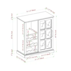 Tavern Modern Transitional Sliding Window Pane Door Bar Cabinet - Saracina Home -Saracina Home Sales Store GUEST 747aae6b d666 404b 91ef 93a507ef4e5b