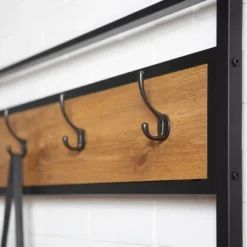 72" Urban Farmhouse Mixed Material Hall Tree - Saracina Home -Saracina Home Sales Store GUEST 756fb92c 4f24 459b b5d0 220e565e23e8