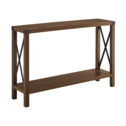 Sophie Rustic Industrial X Frame Entry Table - Saracina Home -Saracina Home Sales Store GUEST 769a81ac 9145 453b 9993 f274c3bd154a