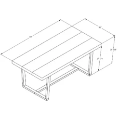 72" Modern Farmhouse Solid Wood Distressed Plank Top Dining Table - Saracina Home -Saracina Home Sales Store GUEST 771a4c0c 29dd 4c84 ae48 88970e06f0cd