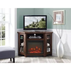 Glass Door Electric Fireplace Corner TV Stand For TVs Up To 50" - Saracina Home 26 Glass Door Electric Fireplace Corner TV Stand For TVs Up To 50" - Saracina Home -Saracina Home Sales Store GUEST 77aa265c 6768 409a 9515 dd36fe959432