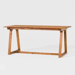 Saracina Home 66" Modern Slatted Rectangle Outdoor Dining Table With Trapezoid Legs 8 Saracina Home 66" Modern Slatted Rectangle Outdoor Dining Table With Trapezoid Legs -Saracina Home Sales Store GUEST 785eeeeb cc36 4306 b6be 01bb13486e38