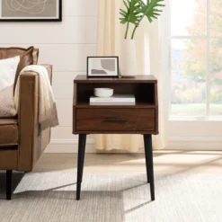 Modern 1 Drawer Angled Side Table - Saracina Home -Saracina Home Sales Store GUEST 8410e1c8 b49b 49cd 89da 56740b4830de