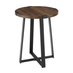 Wrightson Urban Industrial Faux Wrap Leg Round Side Table - Saracina Home -Saracina Home Sales Store GUEST 85175990 d6ce 4a98 b921 b0ae1f64a193
