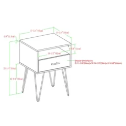 Amal Modern Single Drawer Hairpin Leg Nightstand - Saracina Home -Saracina Home Sales Store GUEST 85221b46 3951 4966 a164 582c3efa59c9