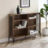 40.25" Grevaldi Urban Industrial Mesh Side Horizontal Bookshelf - Saracina Home