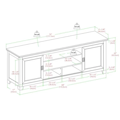 Sliding Door Transitional Wood Storage TV Stand For TVs Up To 80" Black - Saracina Home 6 Sliding Door Transitional Wood Storage TV Stand For TVs Up To 80" Black - Saracina Home - Image 6