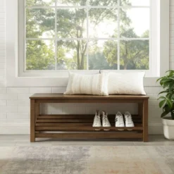 Modern Farmhouse Solid Wood Shoe Storage Entry Bench Rustic Oak - Saracina Home 8 Modern Farmhouse Solid Wood Shoe Storage Entry Bench Rustic Oak - Saracina Home -Saracina Home Sales Store GUEST 8873dec7 d2f6 4b81 970d 33db280697a9