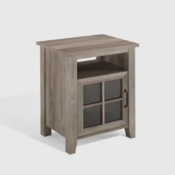 Transitional Classic Windowpane Storage Side Table - Saracina Home -Saracina Home Sales Store GUEST 88952578 f4c2 4317 9491 b95e5eff9454