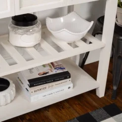 48" Farmhouse Solid Wood 2 Drawer Buffet White - Saracina Home -Saracina Home Sales Store GUEST 8c4baee3 ef46 4d60 ac05 142675e3d3e9