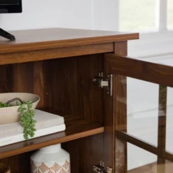 Tasi Transitional Farmhouse Glass Window Pane Door With Electric Fireplace TV Stand For TVs Up To 80" - Saracina Home -Saracina Home Sales Store GUEST 8c7abe5e 7b84 483d 8b6c e693527293a4