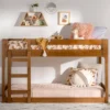 Twin Over Twin Indy Contemporary Solid Wood Bunk Bed - Saracina Home
