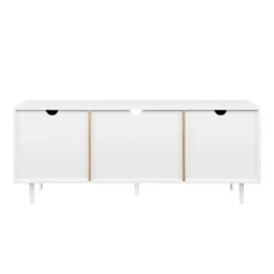 Modern 2 Door TV Stand For TVs Up To 65" Solid White/Coastal Oak/White - Saracina Home 12 Modern 2 Door TV Stand For TVs Up To 65" Solid White/Coastal Oak/White - Saracina Home -Saracina Home Sales Store GUEST 8d6299a7 77ec 4747 bf51 2c259129aef5