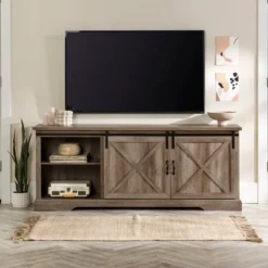 Clarabelle Double Sliding X Barn Door TV Stand For TVs Up To 80" - Saracina Home 33 Clarabelle Double Sliding X Barn Door TV Stand For TVs Up To 80" - Saracina Home -Saracina Home Sales Store GUEST 8e1e8baf e18d 4219 bcfa 59f76785519d
