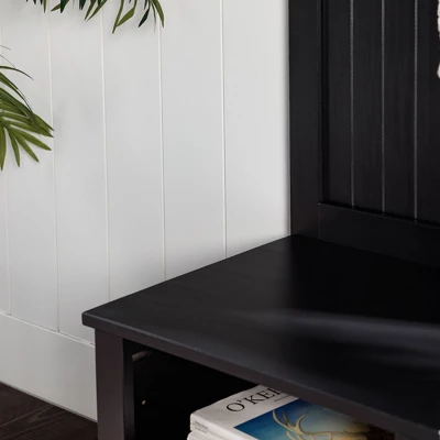 Waylon Rustic Farmhouse Solid Wood Tall Hall Tree - Saracina Home 12 Waylon Rustic Farmhouse Solid Wood Tall Hall Tree - Saracina Home - Image 12