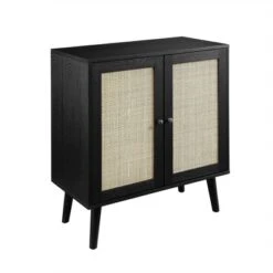 Modern Boho Wood And Rattan 2 Door Accent Cabinet - Saracina Home -Saracina Home Sales Store GUEST 9280fbd2 642c 487d afa3 f8d704147a63