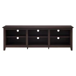 Transitional 6 Cubby Wood Open Storage Wood TV Stand For TVs Up To 80"- Saracina Home 24 Transitional 6 Cubby Wood Open Storage Wood TV Stand For TVs Up To 80"- Saracina Home -Saracina Home Sales Store GUEST 92fe5691 6d10 45aa a903 60b396346c9f
