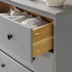 Stiva Classic Mid-Century Modern Vertical 4 Drawer Dresser Gray - Saracina Home -Saracina Home Sales Store GUEST 945f99b7 1d31 4192 b9a7 95398042a0e2