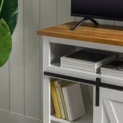 Transitional Sliding Barndoor Highboy TV Stand For TVs Up To 58" - Saracina Home 27 Transitional Sliding Barndoor Highboy TV Stand For TVs Up To 58" - Saracina Home -Saracina Home Sales Store GUEST 9668399f e5a7 419a a34e f0354846aab9